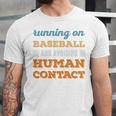 Running On Baseball Social Introvert Humor Vintage Unisex Jersey T-Shirt Running On Baseball Social Introvert Humor Vintage Unisex Jersey T-Shirt