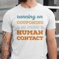 Running On Couponing Social Introvert Humor Vintage Unisex Jersey T-Shirt