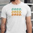 Senior 2022 Shirt Class Of 2022 Retro Graduation Grad Unisex Jersey T-Shirt
