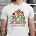 Senior 2026 Graduate Class Of 2026 Wildflowers Graduation Unisex Jersey T-Shirt