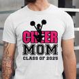 Senior Cheerleader Mom Cheer Class Of 2025 Graduation Women Unisex Jersey T-Shirt