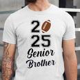 Senior Football Brother Class Of 2025 Graduation Graduate Unisex Jersey T-Shirt