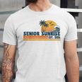 Senior Sunrise 2026 Graduation Cool Retro High School Unisex Jersey T-Shirt