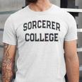 Silly Don'T Call Me SORCERER COLLEGE Introvert Sarcastic Unisex Jersey T-Shirt