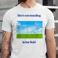 Out Standing In Her Field Graduation Tee Unisex Jersey T-Shirt
