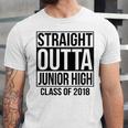 Straight Outta Junior High Graduation Class Of 2018 Unisex Jersey T-Shirt