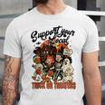 Support Your Local Trick Or Treaters Retro Spooky Nostalgia Unisex Jersey T-Shirt Support Your Local Trick Or Treaters Retro Spooky Nostalgia Unisex Jersey T-Shirt