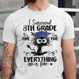 I Survived 8th Grade Graduated Cat Graduation Unisex Jersey T-Shirt