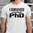 I Survived My Boyfriend's PhD Graduation T-Shirt Unisex Jersey T-Shirt