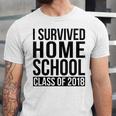 I Survived Home School Class Of 2018 Graduation Unisex Jersey T-Shirt