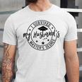 I Survived My Husband's Masters Degree Funny 2023 Graduation Unisex Jersey T-Shirt
