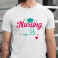 I Survived Nursing School Class Of 2026 Nurse Graduation Unisex Jersey T-Shirt