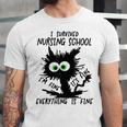 I Survived Nursing School Graduation 2026 Nurse School Grad Unisex Jersey T-Shirt