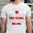 I Survived My Son's High School Diploma Graduation Premium Unisex Jersey T-Shirt