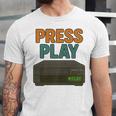 VHS Cassette Retro Analog Nostalgia Theme Premium Unisex Jersey T-Shirt VHS Cassette Retro Analog Nostalgia Theme Premium Unisex Jersey T-Shirt