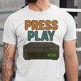 VHS Cassette Retro Analog Nostalgia Theme Unisex Jersey T-Shirt VHS Cassette Retro Analog Nostalgia Theme Unisex Jersey T-Shirt