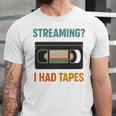 VHS Cassette Tape Retro 80s 90s Nostalgia Premium Unisex Jersey T-Shirt