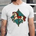 Vintage Carousel Horse Merry Go Round Nostalgia Art Premium Unisex Jersey T-Shirt