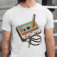 Vintage Cassette Tape And Pencil Nostalgia Party 70s 80s 90s Premium Unisex Jersey T-Shirt Vintage Cassette Tape And Pencil Nostalgia Party 70s 80s 90s Premium Unisex Jersey T-Shirt