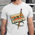 Vintage Pencil Rewind Cassette Tape Nostalgia Party 80s 90s Premium Unisex Jersey T-Shirt