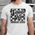 Women Senior Mom Class Of 2026 Retro Graduation Senior Mama Unisex Jersey T-Shirt