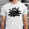 Yk2 Grunge Scary Cat With Tail Tomboy 90s Nostalgia Indie Premium Tri-Blend Unisex Jersey T-Shirt