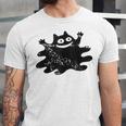 Yk2 Grunge Scary Cat With Tail Tomboy 90s Nostalgia Indie Unisex Jersey T-Shirt