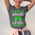 5th Grade Level Unlocked Back To School Gamer Graduation Unisex Jersey T-Shirt