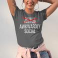 Awkwardly Social Socially Awkward Anxious Introverts Unisex Jersey T-Shirt