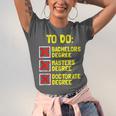 Bachelors Masters Doctorate Degree DR PHD Graduation Unisex Jersey T-Shirt