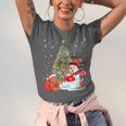 Book Christmas Tree Bookworm Gingerbread Man Snowman Reading Unisex Jersey T-Shirt Book Christmas Tree Bookworm Gingerbread Man Snowman Reading Unisex Jersey T-Shirt