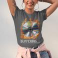 Buffering Glitched CD On Fire 2000s Nostalgia Unisex Jersey T-Shirt