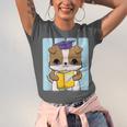 Bulldog Anime Pup Graduation Unisex Jersey T-Shirt