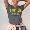 Caution Does Not Play Well With Others Introvert Unisex Jersey T-Shirt Caution Does Not Play Well With Others Introvert Unisex Jersey T-Shirt