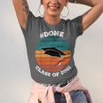 Class Of 2021 Done Senior Graduation Retro Sunset Unisex Jersey T-Shirt