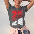 Class Of 2024 High School Senior Graduation Red Sports Style Unisex Jersey T-Shirt