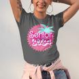 Class Of 2024 Senior Pink Retro Classic Girl Grad Graduation Unisex Jersey T-Shirt
