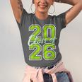 Class Of 2026 Graduation Varsity Lime Green Letters Unisex Jersey T-Shirt