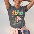 Class Of 2031 Magical Unicorn Graduation Cap Unisex Jersey T-Shirt