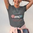 Coffee Crochet Good Book Bookish Yarn Crafter Unisex Jersey T-Shirt