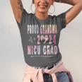 Colorful Proud Grandma 2024 NICU Graduate Baby Graduation Unisex Jersey T-Shirt