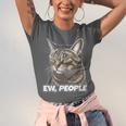 Ew People Cat Tabby Cat Antisocial Grumpy Introvert Unisex Jersey T-Shirt Ew People Cat Tabby Cat Antisocial Grumpy Introvert Unisex Jersey T-Shirt
