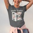 Never Forget VHS Tape Cassette Floppy Disk Nostalgia 80s 90s Unisex Jersey T-Shirt
