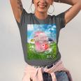 Frutiger Aero Aesthetic Tech Kawaii Strawberry Milk Fishes Unisex Jersey T-Shirt Frutiger Aero Aesthetic Tech Kawaii Strawberry Milk Fishes Unisex Jersey T-Shirt