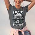 I Hate Everyone Introvert Anti-Social Dark Humor Unisex Jersey T-Shirt