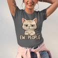 Introvert Anime Cat Ew People Unisex Jersey T-Shirt Introvert Anime Cat Ew People Unisex Jersey T-Shirt