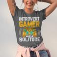 Introvert Gamer Video Games Anti Social Team Player Unisex Jersey T-Shirt