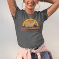 Introvert Me Happy Retro Sunset Capybara Tee Unisex Jersey T-Shirt