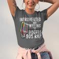 Introverted But Willing To Discuss 90s Rap Socially Awkward Unisex Jersey T-Shirt