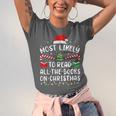 Most Likely To Read A Book On Christmas Family Matching Xmas Unisex Jersey T-Shirt Most Likely To Read A Book On Christmas Family Matching Xmas Unisex Jersey T-Shirt